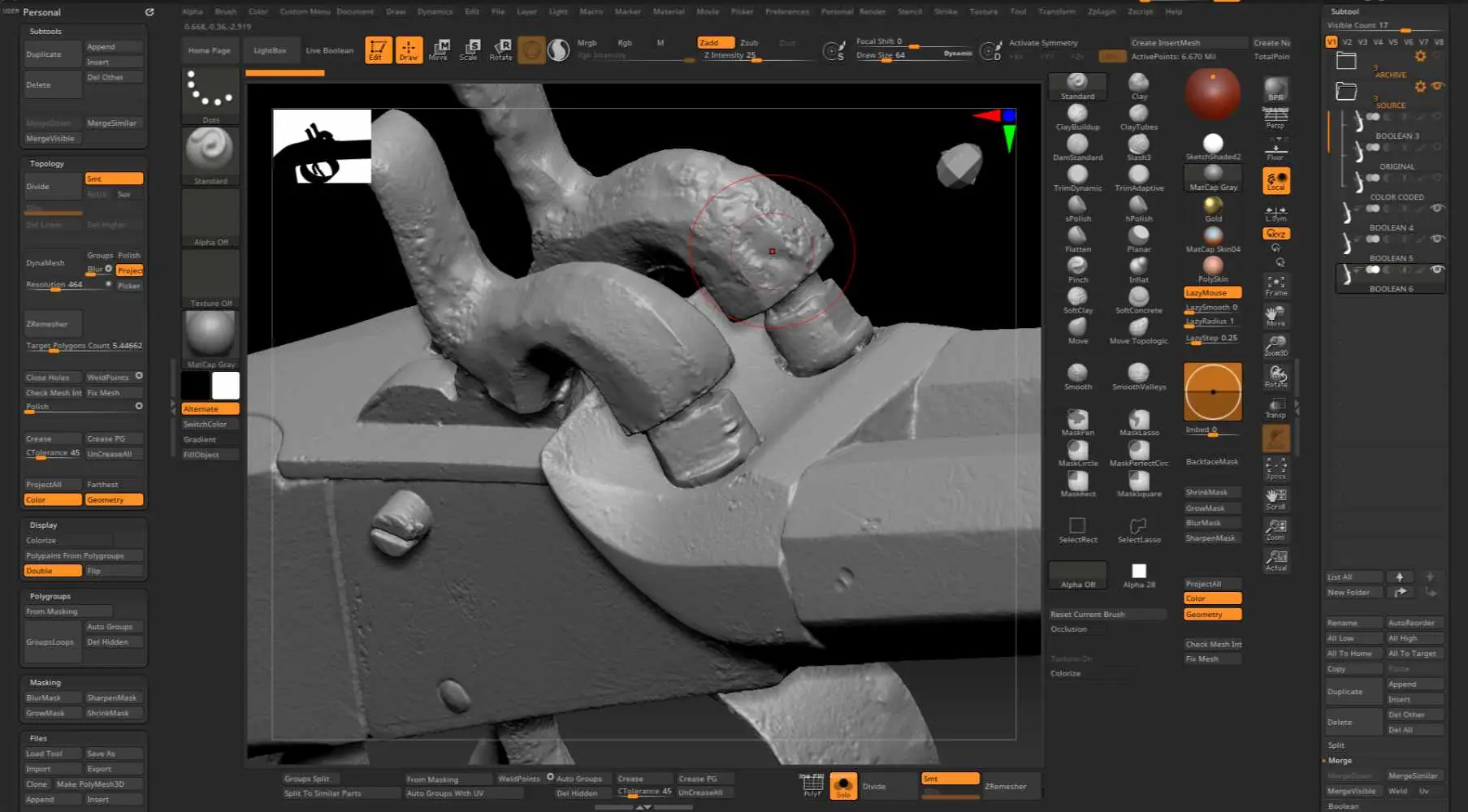 3D scan cleanup and mesh preparation